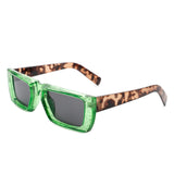 HS1149 - Rectangle Retro Flat Top Tinted Square Fashion Wholesale Sunglasses