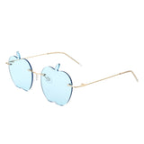HW2011 - Rimless Apple Shape Party Frameless Tinted Sunglasses
