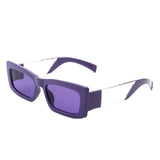 HS2073 - Retro Rectangle Narrow Fashion Slim Vintage Square Sunglasses