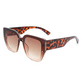 HS2123 - Women Square Tinted Oversize Chunky Fashion Wholesale Sunglasses