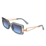HS2117 - Women Chic Square Irregular Design Fashion Sunglasses