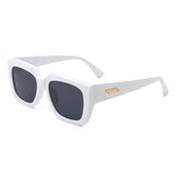S1185 - Square Retro Flat Top Cat Eye Fashion Vintage Sunglasses