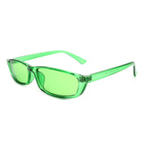 S11781 - Rectangle Retro Slim Narrow Vintage Sunglasses