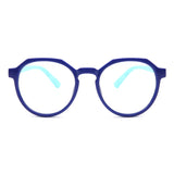 HK1009 - Kids Round Geometric Children Blue Light Blocker Glasses