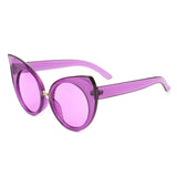 HS1071 - Women Mod Retro High Pointed Oversize Fashion Cat Eye Sunglasses