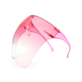 HW1001-1 - Women Protective Face Shield Full Cover Anti-Fog Futuristic Visor Goggle Sunglasses
