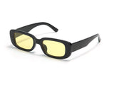 S1158 - Rectangle Narrow Fashion Vintage Slim Retro Sunglasses
