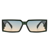 HS2128 - Rectangle Retro Chunky Square Wrap Around Wholesale Sunglasses