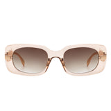 HS2110 - Square Modern Chain Link Design Fashion Chic Sunglasses