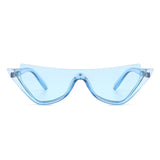 S1187 - Retro Half Frame Vintage Fashion Cat Eye Sunglasses