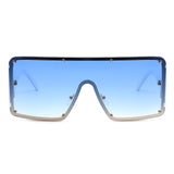 HJ3013 - Women Oversize Square Large Flat Top Fashion Sunglasses