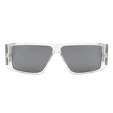 HS1047 - Square Retro Thick Frame Flat Top Rectangle Wholesale Sunglasses