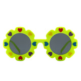 HK2019 - Children Junior Round Circle Cute Heart Kids Wholesale Sunglasses