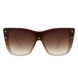 HS2104 - Women Retro Square Tinted Cat Eye Fashion Sunglasses