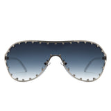 HJ2046 - Oversize Rhinestone Design Fashion Women Aviator Wholesale Sunglasses
