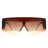 HS2131 - Rectangle Chunky Oversize Square Tinted Flat Top Wholesale Sunglasses