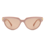 HS2048 - Women Retro Fashion Round Cat Eye Sunglasses