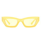 HS1128 - Rectangle Slim Retro Narrow Fashion Square Sunglasses