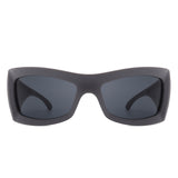 HS1189 - Square Retro Chunky Wrap Around Wholesale Sunglasses