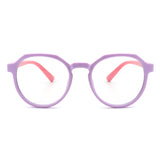 HK1009 - Kids Round Geometric Children Blue Light Blocker Glasses