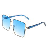 HJ2033 - Square Tinted Fashion Oversize Women Sunglasses