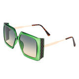 HS2062 - Women Oversize Retro Square Large Fashion Sunglasses