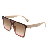 HS2137 - Square Flat Top Women Fashion Oversize Wholesale Sunglasses