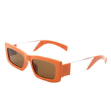HS2073 - Retro Rectangle Narrow Fashion Slim Vintage Square Sunglasses