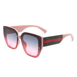 HS2123 - Women Square Tinted Oversize Chunky Fashion Wholesale Sunglasses
