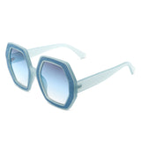 HS2093 - Women Oversize Polygonal Fashion Square Sunglasses