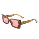 HS2091 - Rectangle Tinted Modern Fashion Square Wholesale Sunglasses