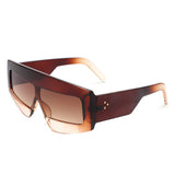 HS2131 - Rectangle Chunky Oversize Square Tinted Flat Top Wholesale Sunglasses