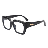 S1185 - Square Retro Flat Top Cat Eye Fashion Vintage Sunglasses