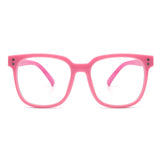 HK1013 - Kids Square Oversize Children Blue Light Blocking Glasses