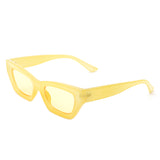 HS1128 - Rectangle Slim Retro Narrow Fashion Square Sunglasses