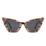 HS1206-1 - Retro Fashion Square High Pointed Cat Eye Wholesale Sunglasses