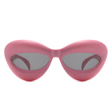 HK1031 - Girls Lips Shape Fun Tinted Kids Wholesale Sunglasses