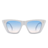 HS1143 - Women Retro Cat Eye Fashion Square Sunglasses
