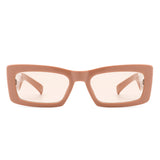 HS2073 - Retro Rectangle Narrow Fashion Slim Vintage Square Sunglasses