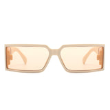 HS2128 - Rectangle Retro Chunky Square Wrap Around Wholesale Sunglasses