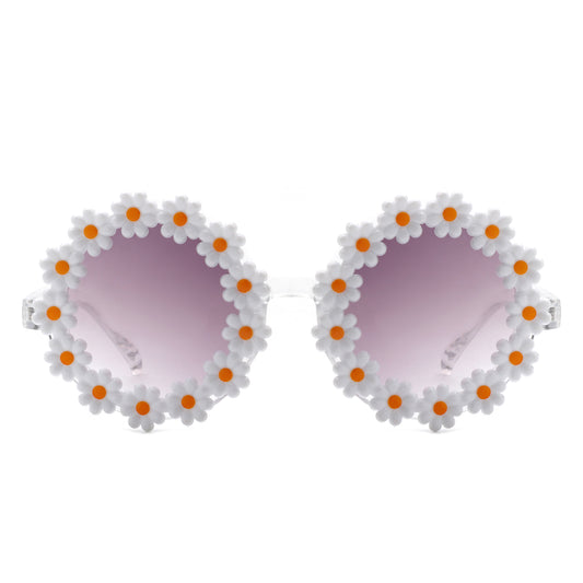 HK1027 - Girls Cute Daisy Flower Design Kids Children Wholesale Sunglasses