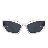 HS1181 - Futuristic Rectangle Geometric Chunky Square Fashion Wholesale Sunglasses