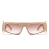 HS2138 - Rectangle Chic Oval Lens Chunky Fashion Wholesale Sunglasses
