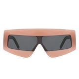 HS2131 - Rectangle Chunky Oversize Square Tinted Flat Top Wholesale Sunglasses