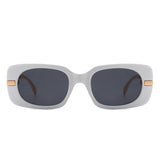 HS2110 - Square Modern Chain Link Design Fashion Chic Sunglasses