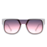 HS2121 - Square Oversize Brow-Bar Chic Women Fashion Wholesale Sunglasses