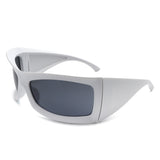 HS1189 - Square Retro Chunky Wrap Around Wholesale Sunglasses
