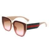 HS2123 - Women Square Tinted Oversize Chunky Fashion Wholesale Sunglasses