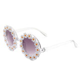 HK1027 - Girls Cute Daisy Flower Design Kids Children Wholesale Sunglasses