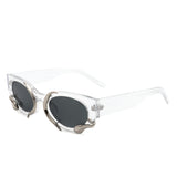 HS1185 - Women Round Fashion Snake Design Cat Eye Wholesale Sunglasses